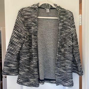 H&M Striped Blazer-style Cardigan Size M